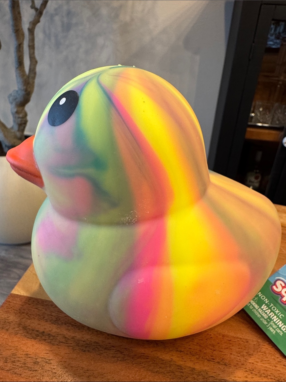 Sunny Days Squeeezy Jumbo Squishy Rainbow Duck